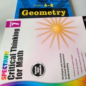 Kumon Grade 6-8 Geometry and Spectrum Critical Thinking For Math Grade 7